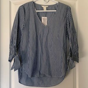 H&M pinstripe blouse
